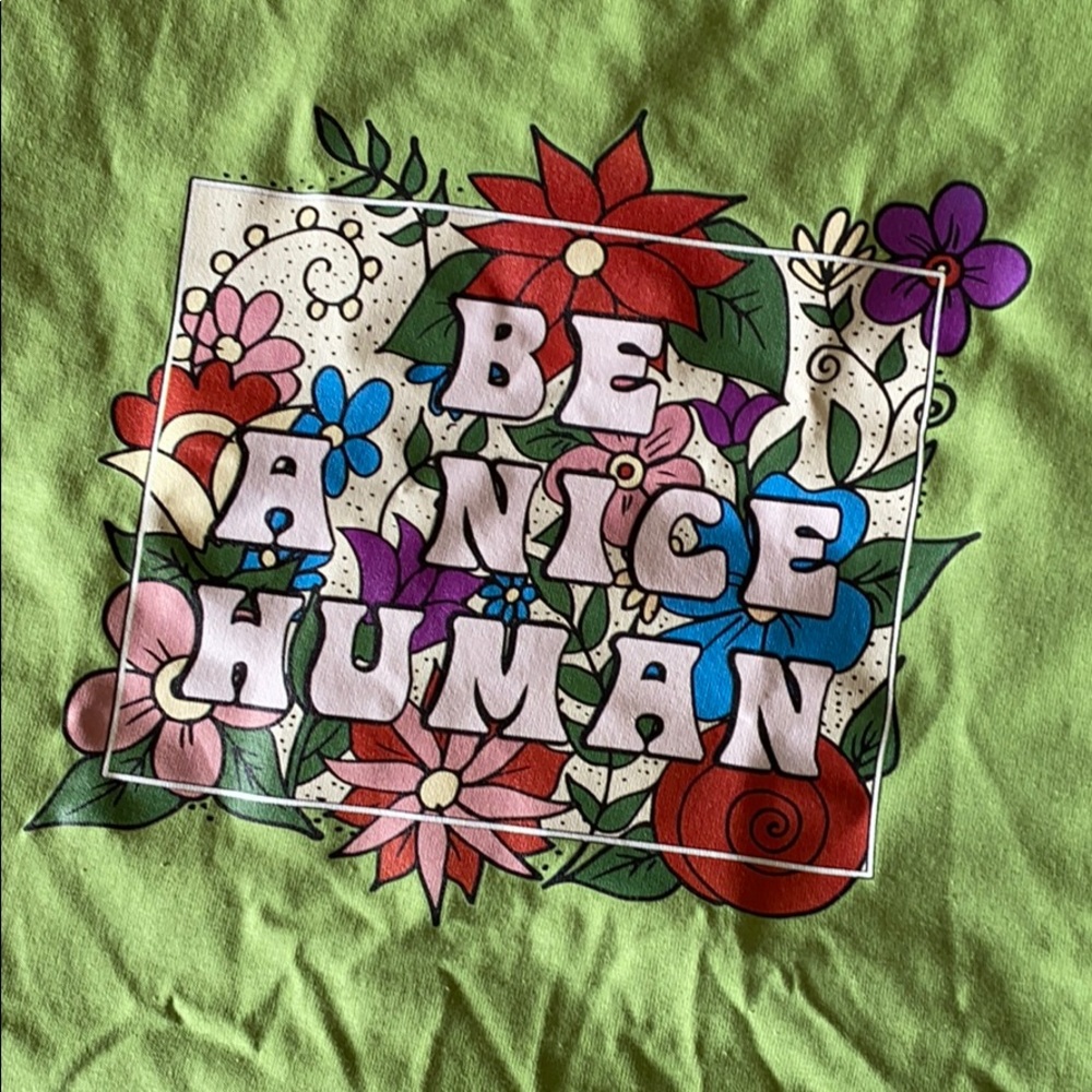 Be a nice human tee- Save lands new